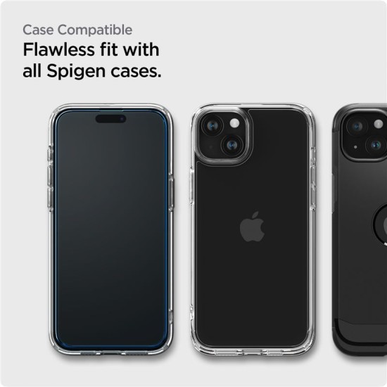 Folie pentru iPhone 15 (set 2) - Spigen Glas.TR Align Master - Black (Spigen, Ingredi) by www.silkase.ro Folie pentru iPhone 15 (set 2) - Spigen Glas.TR Align Master - Black (Ingredi, AGL06906) by www.silkase.ro
