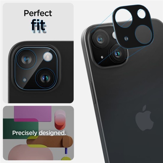 Set 2 folii sticla camere Spigen Optik pentru iPhone 14/14 Plus, negru (iPhone 14, AGL06917) by www.silkase.ro