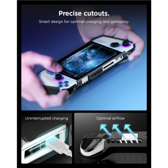Husa telefon, Spigen, policarbonat, Compatibil cu Aus ROG Ally, Negru (Spigen, Ingredi) by www.silkase.ro Husa telefon, Spigen, policarbonat, Compatibil cu Aus ROG Ally, Negru (Ingredi, ACS06922) by www.silkase.ro