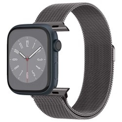 Curea pentru smartwatch, Spigen, Compatibil cu Apple Watch 49/45/44/42 mm, Inox, 2.22 x 25 cm, Gri grafit