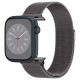 Curea pentru smartwatch, Spigen, Compatibil cu Apple Watch 49/45/44/42 mm, Inox, 2.22 x 25 cm, Gri grafit (Ingredi, AMP06925) by www.silkase.ro