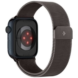 Curea pentru smartwatch, Spigen, Compatibil cu Apple Watch 49/45/44/42 mm, Inox, 2.22 x 25 cm, Gri grafit