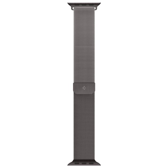 Curea pentru smartwatch, Spigen, Compatibil cu Apple Watch 49/45/44/42 mm, Inox, 2.22 x 25 cm, Gri grafit (Ingredi, AMP06925) by www.silkase.ro