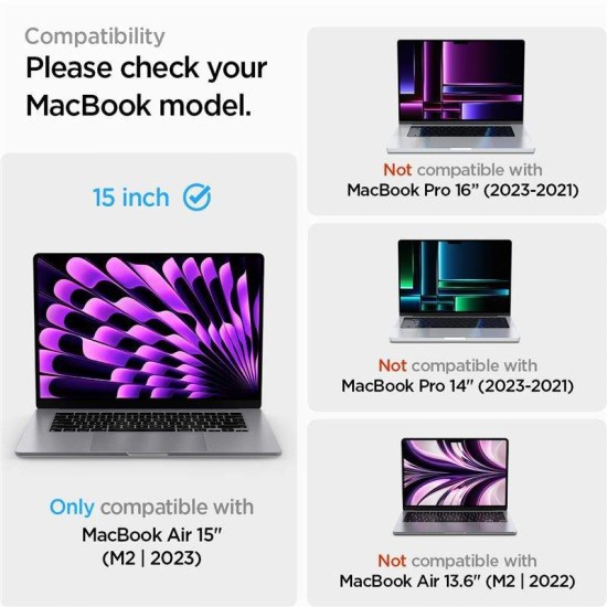 Folie sticla Spigen Glass tR SLIM pentru Apple MacBook Air 15" M2 2023, transparent (Spigen, Ingredi) by www.silkase.ro Folie sticla Spigen Glass tR SLIM pentru Apple MacBook Air 15" M2 2023, transparent (Ingredi, AGL06950) by www.silkase.ro