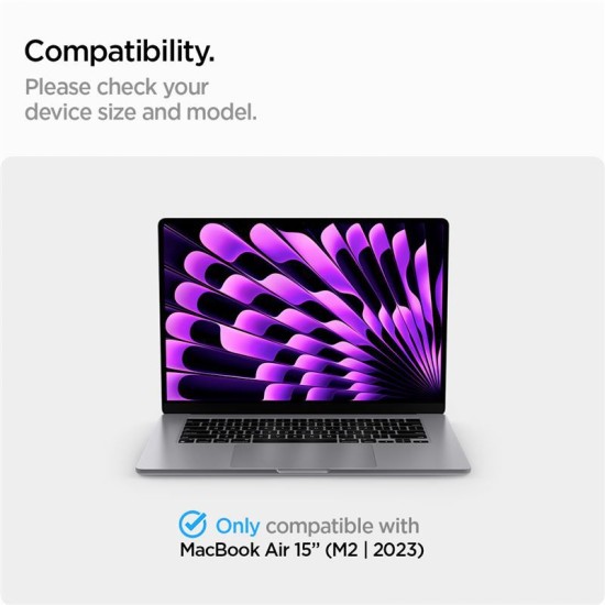 Folie Privacy Spigen SafeView pentru Apple MacBook Air 15" M2 2023, negru (Spigen, Ingredi) by www.silkase.ro Folie Privacy Spigen SafeView pentru Apple MacBook Air 15" M2 2023, negru (Ingredi, AFL06951) by www.silkase.ro