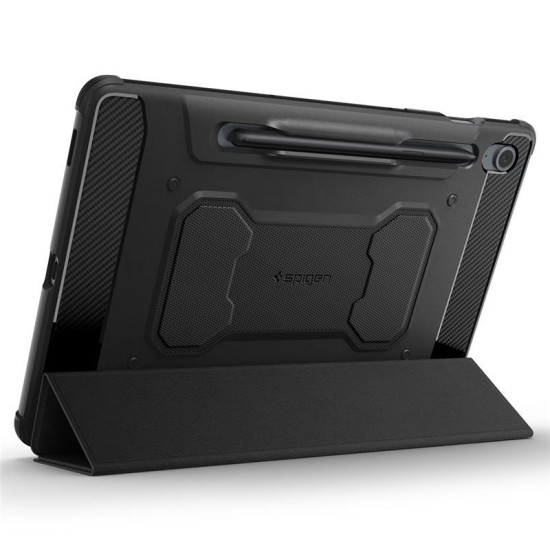 Husa Spigen Rugged Armor Pro compatibila cu Samsung Galaxy Tab S9 FE 10.9 inch Black (Spigen, Ingredi) by www.silkase.ro Husa Spigen Rugged Armor Pro compatibila cu Samsung Galaxy Tab S9 FE 10.9 inch Black (Ingredi, ACS06857) by www.silkase.ro