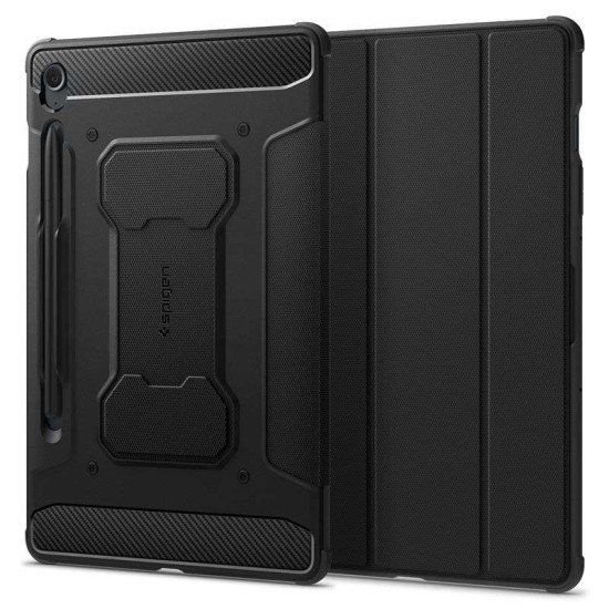 Husa Spigen Rugged Armor Pro compatibila cu Samsung Galaxy Tab S9 FE 10.9 inch Black (Spigen, Ingredi) by www.silkase.ro Husa Spigen Rugged Armor Pro compatibila cu Samsung Galaxy Tab S9 FE 10.9 inch Black (Ingredi, ACS06857) by www.silkase.ro