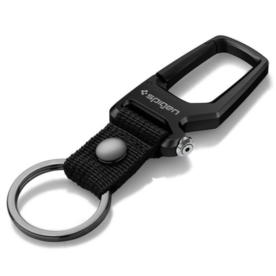 Carabina cu inel pentru chei Spigen, 1 bucata, neagra (Diverse accesorii, AHP06961) by www.silkase.ro