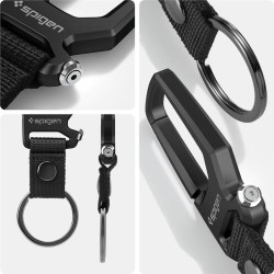 Carabina cu inel pentru chei Spigen, 1 bucata, neagra Carabina cu inel pentru chei Spigen, 1 bucata, neagra