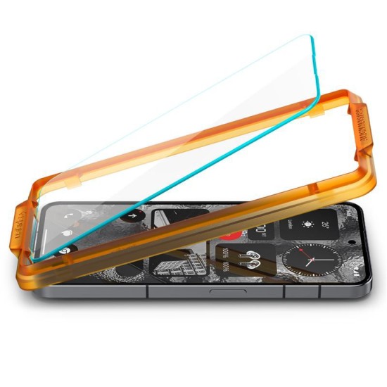 Set 2 folii sticla transparente cu sistem de montare Case friendly Spigen ALM GLAStR compatibil cu Nothing Phone 2 (Spigen, Ingredi) by www.silkase.ro Set 2 folii sticla transparente cu sistem de montare Case friendly Spigen ALM GLAStR compatibil cu Nothing Phone 2 (Ingredi, AGL06981) by www.silkase.ro