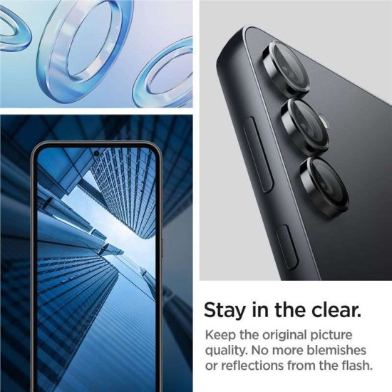 Set 2 protectii de camera Spigen Glas.tR EZ Fit Optik Pro pentru Samsung Galaxy S23 FE, negre (Spigen, Ingredi) by www.silkase.ro Set 2 protectii de camera Spigen Glas.tR EZ Fit Optik Pro pentru Samsung Galaxy S23 FE, negre (S23 FE, AGL06987) by www.silkase.ro