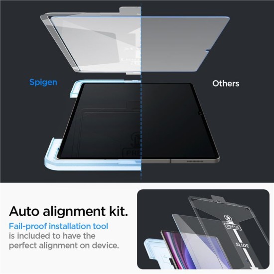 Folie de protectie tableta Spigen, Glas.tR EZ Fit pentru Samsung Galaxy TAB S9 ULTRA 14.6 X910/ X916B (Ingredi, AGL06998) by www.silkase.ro