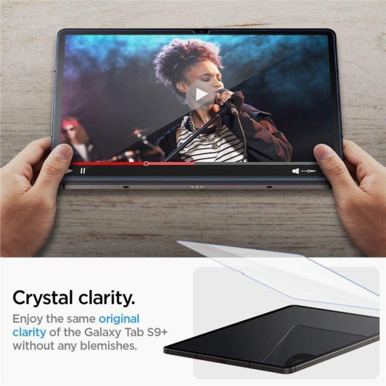 Folie de protectie tableta Spigen, Glas.tR EZ Fit pentru Samsung Galaxy TAB S9+ PLUS 12.4 X810/ X816B (Spigen, Ingredi) by www.silkase.ro Folie de protectie tableta Spigen, Glas.tR EZ Fit pentru Samsung Galaxy TAB S9+ PLUS 12.4 X810/ X816B (Ingredi, AGL06999) by www.silkase.ro