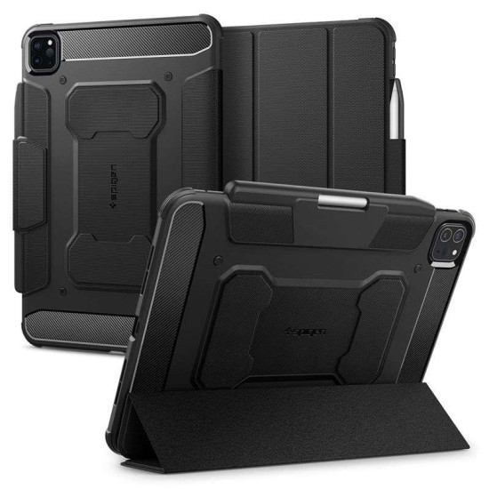 Spigen Rugged Armor Pro, pentru Apple iPad Pro 11" 2024, negru (Ingredi, ACS07017) by www.silkase.ro