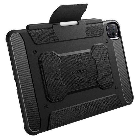Spigen Rugged Armor Pro, pentru Apple iPad Pro 11" 2024, negru (Ingredi, ACS07017) by www.silkase.ro