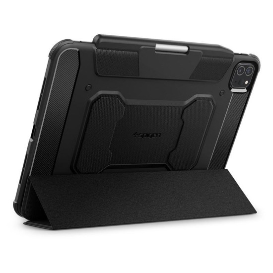 Spigen Rugged Armor Pro, pentru Apple iPad Pro 11" 2024, negru (Ingredi, ACS07017) by www.silkase.ro