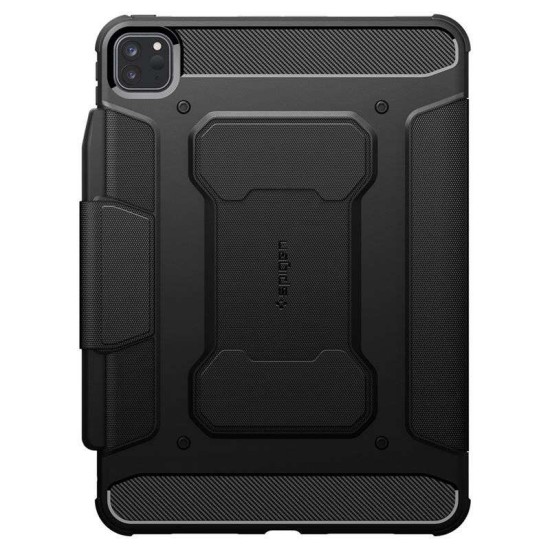 Spigen Rugged Armor Pro, pentru Apple iPad Pro 11" 2024, negru (Ingredi, ACS07017) by www.silkase.ro