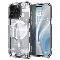 Husa Spigen Ultra Hybrid Mag MagSafe pentru Apple iPhone 15 Pro Alb