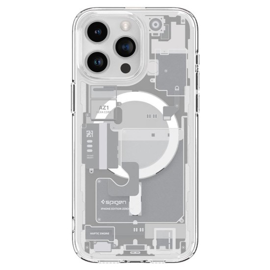 Husa Spigen Ultra Hybrid Mag MagSafe pentru Apple iPhone 15 Pro Alb (iPhone 15 Pro, ACS07036) by www.silkase.ro