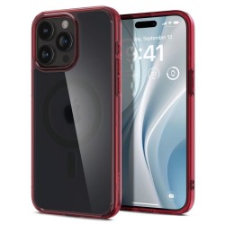 Husa Spigen Ultra Hybrid MagSafe compatibila cu iPhone 15 Pro Frost Red
