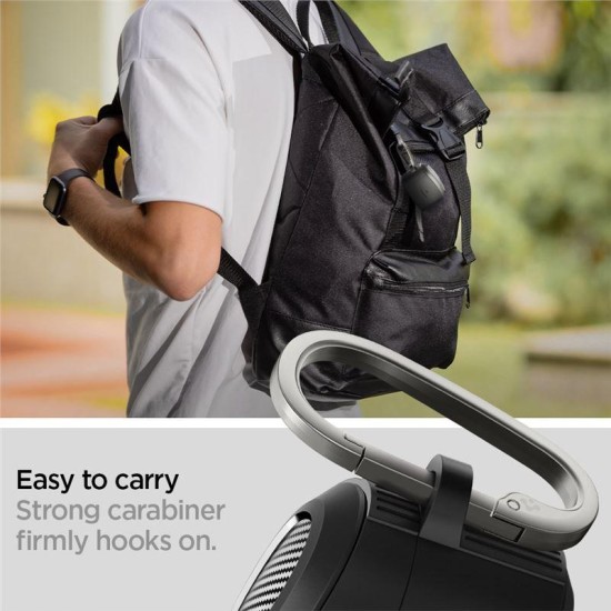 Husa Spigen Rugged Armor pentru Sony WF-1000XM5, negru (WF-1000XM5, ACS07086) by www.silkase.ro
