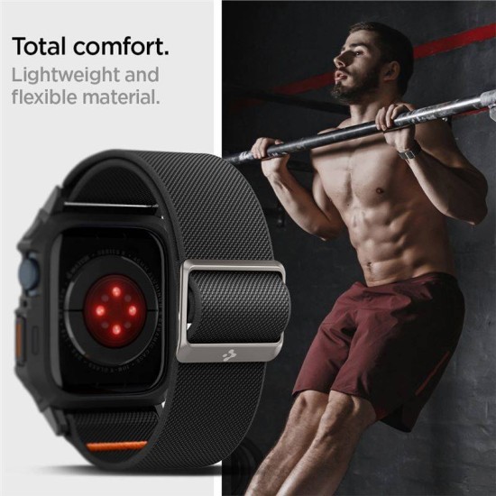 Curea Spigen Lite Fit Pro compatibila cu Apple Watch 4/5/6/7/8/9/SE 44/45mm Matte Black (Spigen, Ingredi) by www.silkase.ro Curea Spigen Lite Fit Pro compatibila cu Apple Watch 4/5/6/7/8/9/SE 44/45mm Matte Black (Ingredi, ACS07103) by www.silkase.ro
