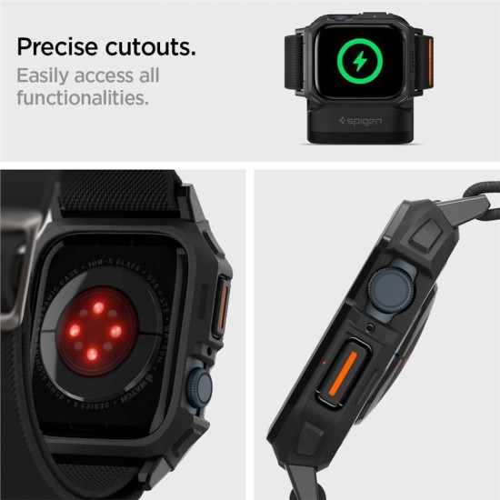 Curea Spigen Lite Fit Pro compatibila cu Apple Watch 4/5/6/7/8/9/SE 44/45mm Matte Black (Spigen, Ingredi) by www.silkase.ro Curea Spigen Lite Fit Pro compatibila cu Apple Watch 4/5/6/7/8/9/SE 44/45mm Matte Black (Ingredi, ACS07103) by www.silkase.ro