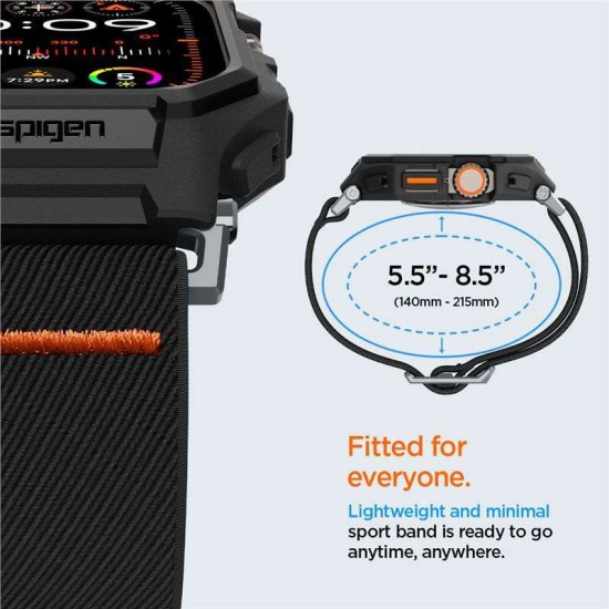 Curea Spigen Lite Fit Pro pentru Apple Watch Ultra 1/2 (49 mm) Negru Mat (Spigen, Ingredi) by www.silkase.ro Curea Spigen Lite Fit Pro pentru Apple Watch Ultra 1/2 (49 mm) Negru Mat (Ingredi, ACS07104) by www.silkase.ro