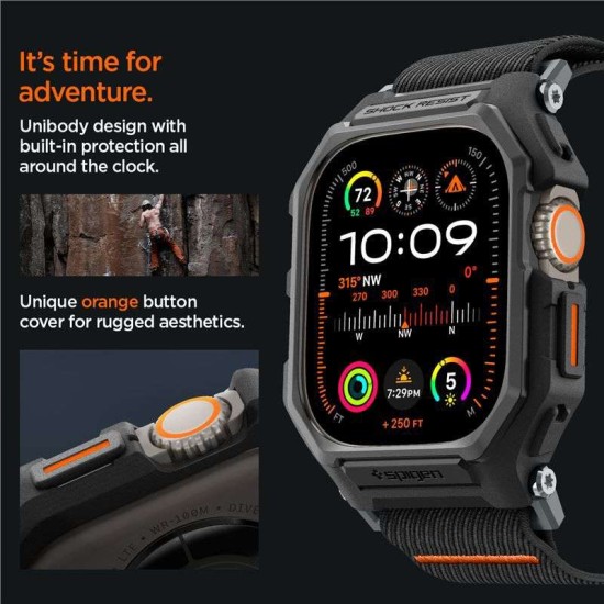 Curea Spigen Lite Fit Pro pentru Apple Watch Ultra 1/2 (49 mm) Negru Mat (Spigen, Ingredi) by www.silkase.ro Curea Spigen Lite Fit Pro pentru Apple Watch Ultra 1/2 (49 mm) Negru Mat (Ingredi, ACS07104) by www.silkase.ro