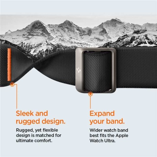 Curea Spigen Lite Fit Pro pentru Apple Watch Ultra 1/2 (49 mm) Negru Mat (Spigen, Ingredi) by www.silkase.ro Curea Spigen Lite Fit Pro pentru Apple Watch Ultra 1/2 (49 mm) Negru Mat (Ingredi, ACS07104) by www.silkase.ro