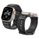 Curea Spigen Rugged Ultra Band pentru Apple Watch 4/5/6/7/8/9/Se/Ultra 1/2 (42/44/45/49 mm) Negru Mat (Ingredi, AMP07105) by www.silkase.ro
