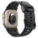 Curea Spigen Rugged Ultra Band pentru Apple Watch 4/5/6/7/8/9/Se/Ultra 1/2 (42/44/45/49 mm) Negru Mat (Ingredi, AMP07105) by www.silkase.ro
