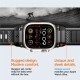 Curea Spigen Rugged Ultra Band pentru Apple Watch 4/5/6/7/8/9/Se/Ultra 1/2 (42/44/45/49 mm) Negru Mat (Ingredi, AMP07105) by www.silkase.ro