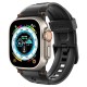 Curea Spigen Rugged Ultra Band pentru Apple Watch 4/5/6/7/8/9/Se/Ultra 1/2 (42/44/45/49 mm) Negru Mat (Ingredi, AMP07105) by www.silkase.ro