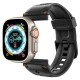 Curea Spigen Rugged Ultra Band pentru Apple Watch 4/5/6/7/8/9/Se/Ultra 1/2 (42/44/45/49 mm) Negru Mat (Ingredi, AMP07105) by www.silkase.ro