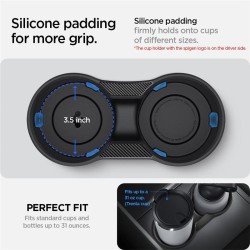 Insertie suport de pahare cu prindere relaxata Spigen pentru Tesla Model Y/3 Insertie suport de pahare cu prindere relaxata Spigen pentru Tesla Model Y/3