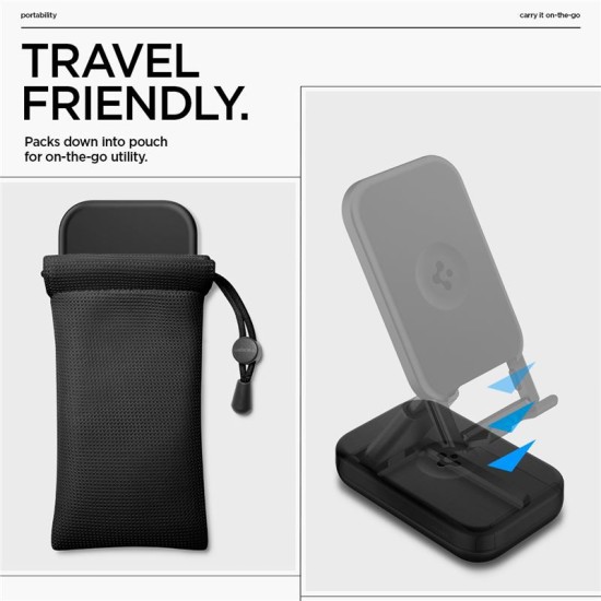 Suport universal telefon Spigen MagSlide S311 Black (Spigen, Accesorii telefoane) by www.silkase.ro Suport universal telefon Spigen MagSlide S311 Black (Suporturi Auto și Birou, AMP07116) by www.silkase.ro