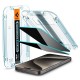 Folie sticla cu sistem de montare Case friendly Spigen GLAStR EZ FIT compatibila cu iPhone 15 Pro Max Privacy (Spigen, Ingredi) by www.silkase.ro Folie sticla cu sistem de montare Case friendly Spigen GLAStR EZ FIT compatibila cu iPhone 15 Pro Max Privacy (Ingredi, AGL07118) by www.silkase.ro