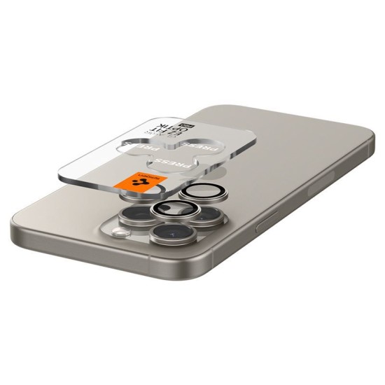 Folie Camera pentru iPhone 14 Pro / 14 Pro Max / 15 Pro / 15 Pro Max (set 2) - Spigen Glas.tR Optik - Natural Titanium (Spigen, Ingredi) by www.silkase.ro Folie Camera pentru iPhone 14 Pro / 14 Pro Max / 15 Pro / 15 Pro Max (set 2) - Spigen Glas.tR Optik - Natural Titanium (Ingredi, AGL07163) by www.silkase.ro