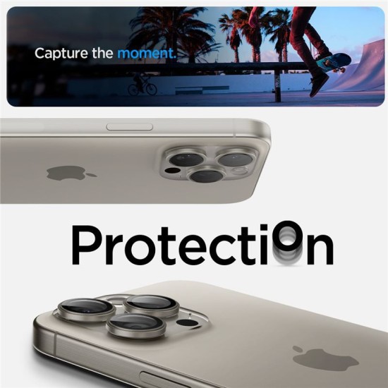 Folie Camera pentru iPhone 14 Pro / 14 Pro Max / 15 Pro / 15 Pro Max (set 2) - Spigen Glas.tR Optik - Natural Titanium (Spigen, Ingredi) by www.silkase.ro Folie Camera pentru iPhone 14 Pro / 14 Pro Max / 15 Pro / 15 Pro Max (set 2) - Spigen Glas.tR Optik - Natural Titanium (Ingredi, AGL07163) by www.silkase.ro