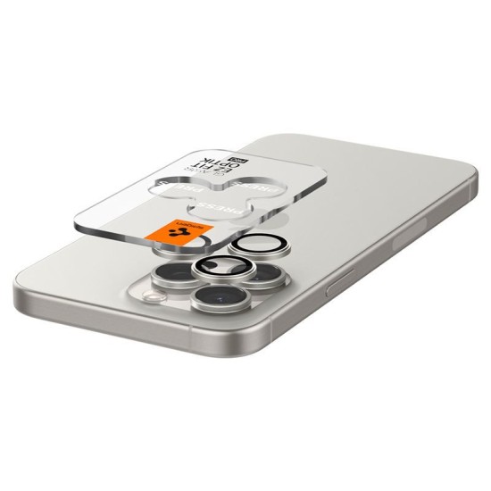 Set 6 protectii sticla camera foto Spigen Optik EZ FIT compatibil cu iPhone 14 Pro / 14 Pro Max / 15 Pro / 15 Pro Max / 16 Pro / 16 Pro Max White Titanium (Spigen, Ingredi) by www.silkase.ro Set 6 protectii sticla camera foto Spigen Optik EZ FIT compatibil cu iPhone 14 Pro / 14 Pro Max / 15 Pro / 15 Pro Max / 16 Pro / 16 Pro Max White Titanium (Ingredi, AGL07165) by www.silkase.ro