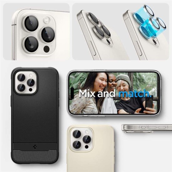 Set 6 protectii sticla camera foto Spigen Optik EZ FIT compatibil cu iPhone 14 Pro / 14 Pro Max / 15 Pro / 15 Pro Max / 16 Pro / 16 Pro Max White Titanium (Spigen, Ingredi) by www.silkase.ro Set 6 protectii sticla camera foto Spigen Optik EZ FIT compatibil cu iPhone 14 Pro / 14 Pro Max / 15 Pro / 15 Pro Max / 16 Pro / 16 Pro Max White Titanium (Ingredi, AGL07165) by www.silkase.ro