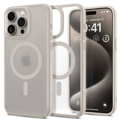 Husa Spigen Ultra Hybrid Mag MagSafe pentru Apple iPhone 15 Pro Max Frost Bej