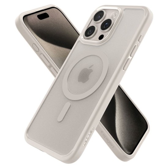 Husa Spigen Ultra Hybrid Mag MagSafe pentru Apple iPhone 15 Pro Max Frost Bej (iPhone 15 Pro Max, ACS07210) by www.silkase.ro