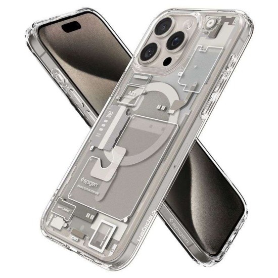 Husa Spigen Ultra Hybrid MagSafe compatibila cu iPhone 15 Pro Max Zero One Natural Titanium (Spigen, iPhone 15 Pro Max) by www.silkase.ro Husa Spigen Ultra Hybrid MagSafe compatibila cu iPhone 15 Pro Max Zero One Natural Titanium (iPhone 15 Pro Max, ACS07211) by www.silkase.ro