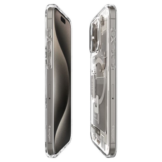 Husa Spigen Ultra Hybrid MagSafe compatibila cu iPhone 15 Pro Max Zero One Natural Titanium (Spigen, iPhone 15 Pro Max) by www.silkase.ro Husa Spigen Ultra Hybrid MagSafe compatibila cu iPhone 15 Pro Max Zero One Natural Titanium (iPhone 15 Pro Max, ACS07211) by www.silkase.ro