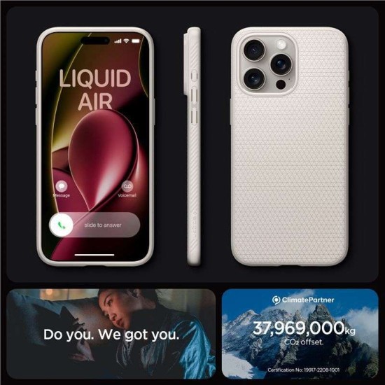 Husa Spigen Liquid Air pentru Apple iPhone 15 Pro Bej (iPhone 15 Pro, ACS07217) by www.silkase.ro