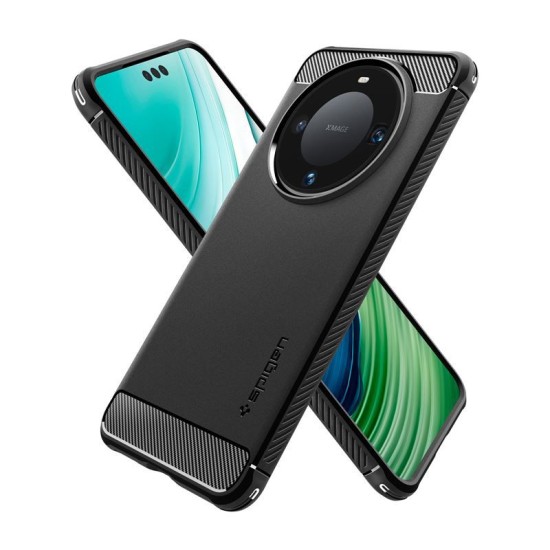 Husa Spigen Rugged Armor compatibila cu Huawei Mate 60 Pro Black (Ingredi, ACS07219) by www.silkase.ro
