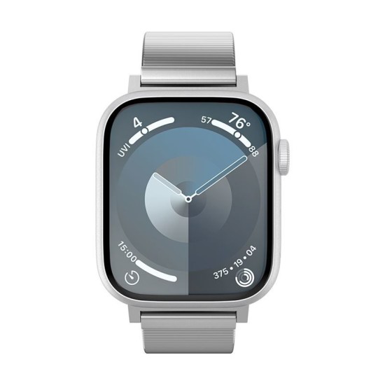 Curea Spigen Sleek Link pentru Apple Watch 42/44/45/49mm, argintie (Ingredi, AMP07224) by www.silkase.ro