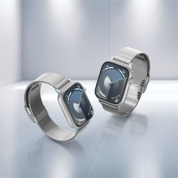 Curea Spigen Sleek Link pentru Apple Watch 42/44/45/49mm, argintie